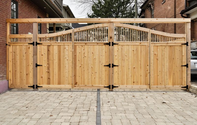 Wooden Driveway Gate
